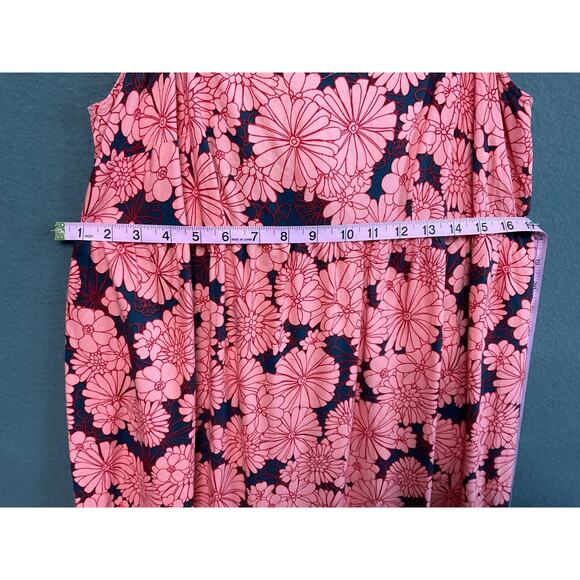 Isabel by Ingrid & Isabel Pink Floral Sleeveless Tie Back Maxi Dress M Boho - Picture 5 of 9